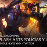 18/Nov Actualización PBE: Nuevos Splash Arts, teams de Policías v/s Ladrones