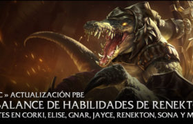 [Actualizado] 15/Dic Actualización PBE – Rework de Habilidades de Renekton. Cambios en Corki, Elise, Gnar, Jayce, Sona, cambios en Ítems y más