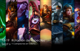 Campeones y aspectos en oferta: 16/09 – 19/09