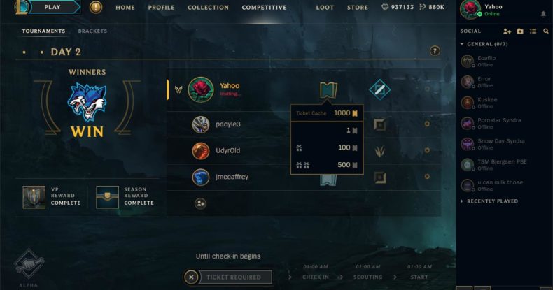 Nuevo modo de competencia entre equipos: Clash llega al PBE