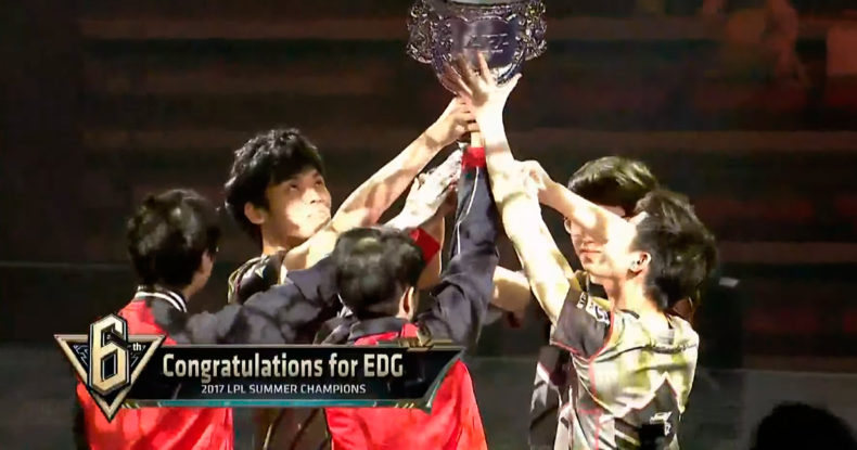 EDward Gaming es el nuevo Campeón de la LPL luego de vencer a Royal Never Give Up en una serie muy cerrada